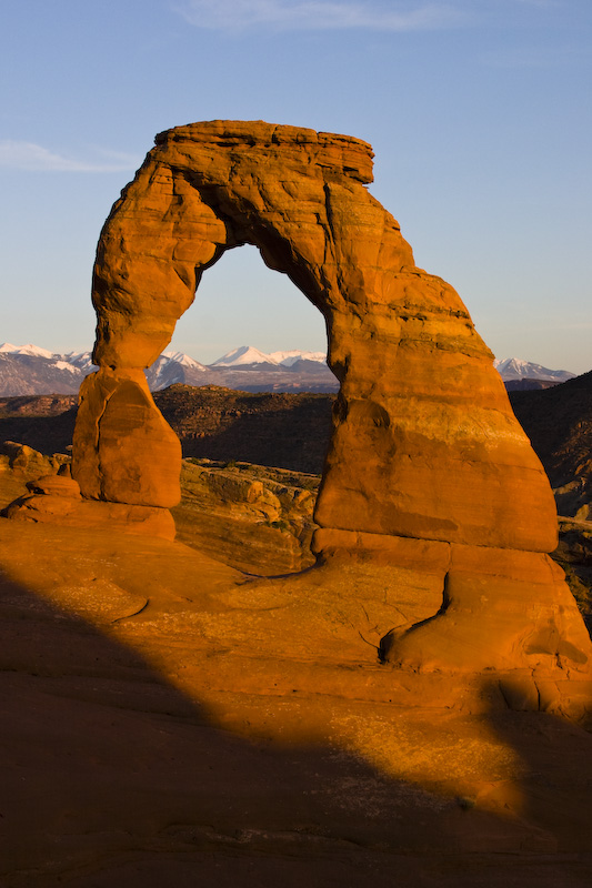 Delicate Arch At Sunset